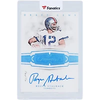 Carte Panini Flawless Draft Gems Platinum 2018 autographiée par Roger Staubach des Cowboys de Dallas #DG-RS #1/1