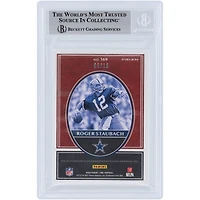 Roger Staubach Dallas Cowboys Autographed 2020 Panini One Once Upon A Time #369 #3/10 BGS Authenticated 8.5 Card 