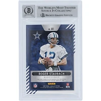 Roger Staubach Dallas Cowboys Autographed 2021 Panini Absolute Heroes Relic #AH1 #/99 Beckett Fanatics Witnessed Authenticated 9/10 Card