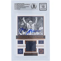 Roger Staubach Dallas Cowboys Autographié 2022 Panini Encased Encore Collection Materials Relic #EC-3 #/99 Beckett Fanatics Witnessed Authenticated 10 Card