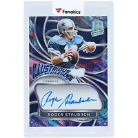 Carte autographiée Roger Staubach des Dallas Cowboys 2024 Panini Spectra Neon Splatter Prizm #IL-RSH #3/5