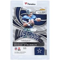 Carte autographiée Roger Staubach des Dallas Cowboys 2024 Panini Spectra Neon Splatter Prizm #IL-RSH #3/5
