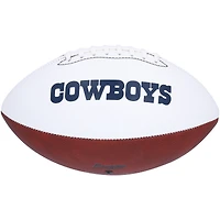 Roger Staubach Dallas Cowboys Autographed Franklin White Panel Football with "HOF 85" Inscription