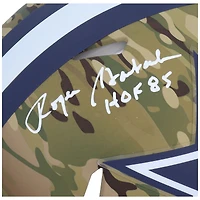 Roger Staubach Dallas Cowboys Autographed Riddell CAMO Alternate Speed Authentic Helmet with "HOF 85" Inscription