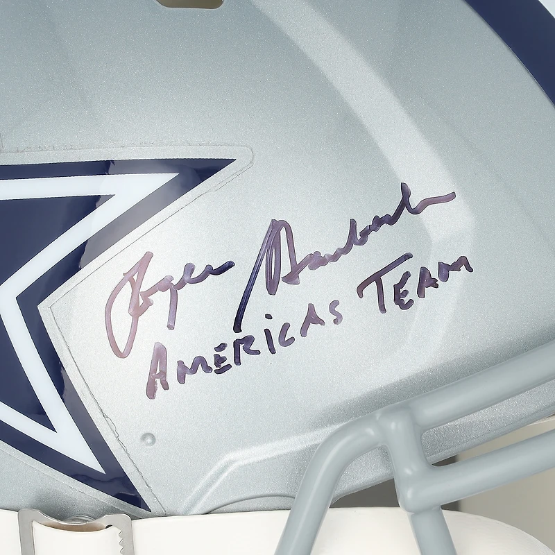 Roger Staubach Dallas Cowboys Autographed Riddell Speed Authentic Helmet with "America's Team" Inscription