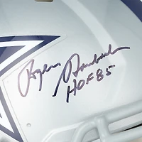 Roger Staubach Dallas Cowboys Autographed Riddell Speed Authentic Helmet with "HOF 85" Inscription