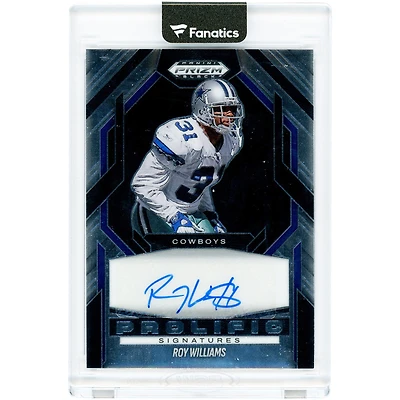 Carte autographiée Roy Williams des Dallas Cowboys 2025 Panini Prizm Black Prolific Signatures #PS-RWS