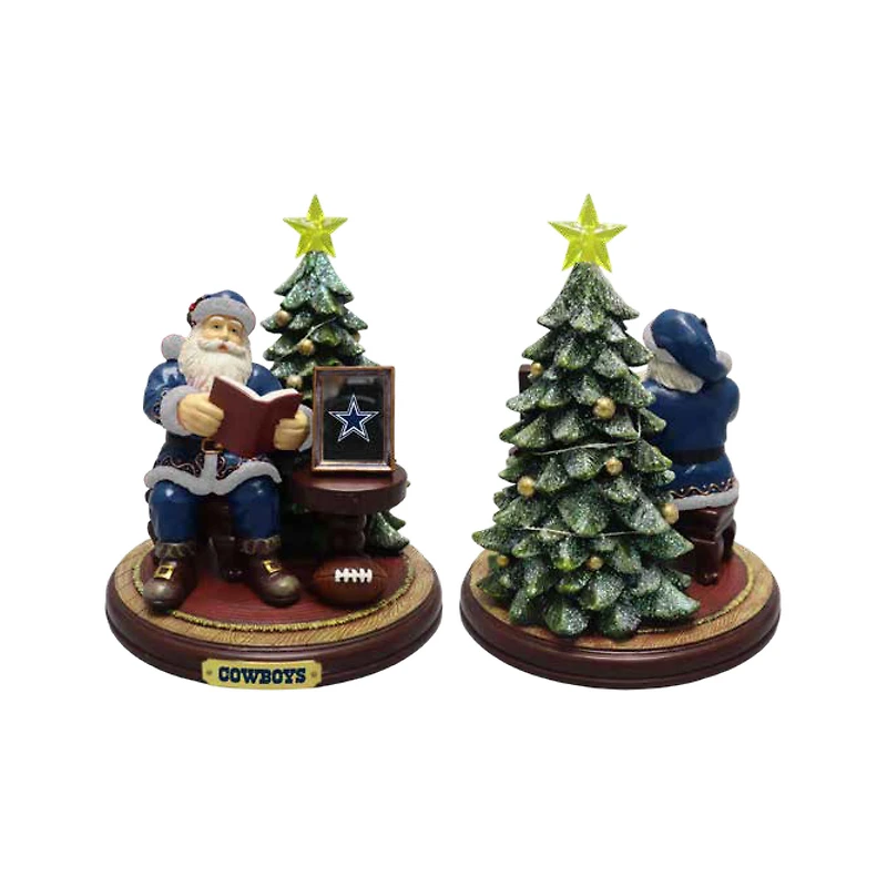 Figurine du Père Noël des Cowboys de Dallas de The Memory Company