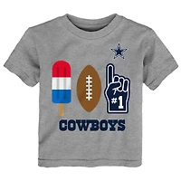 Toddler  Gray Dallas Cowboys Americana Pop T-Shirt