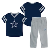 Ensemble maillot et pantalon Red Zone des Dallas Cowboys pour tout-petit, bleu marine
