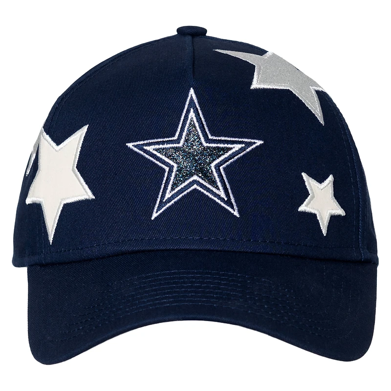 Casquette ajustable New Era bleu marine Dallas Cowboys Stardom A-Frame 9FORTY pour tout-petit