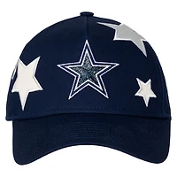 Casquette ajustable New Era bleu marine Dallas Cowboys Stardom A-Frame 9FORTY pour tout-petit