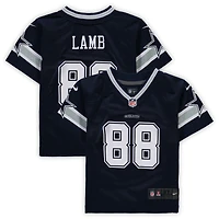 Maillot de jeu joueur Nike CeeDee Lamb Navy Dallas Cowboys pour tout-petit