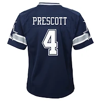 Maillot de match l'équipe Nike Dak Prescott des Dallas Cowboys, bleu marine, pour tout-petit