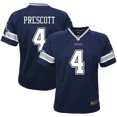 Maillot de match l'équipe Nike Dak Prescott des Dallas Cowboys, bleu marine, pour tout-petit
