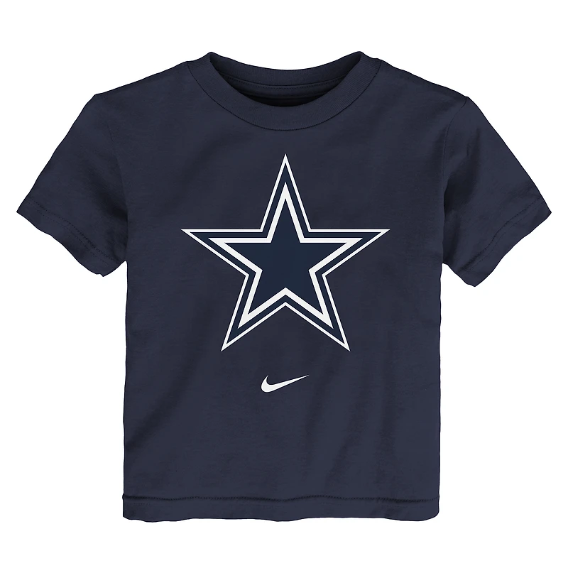 T-shirt Nike bleu marine Dallas Cowboys pour enfant avec logo principal Legend Performance