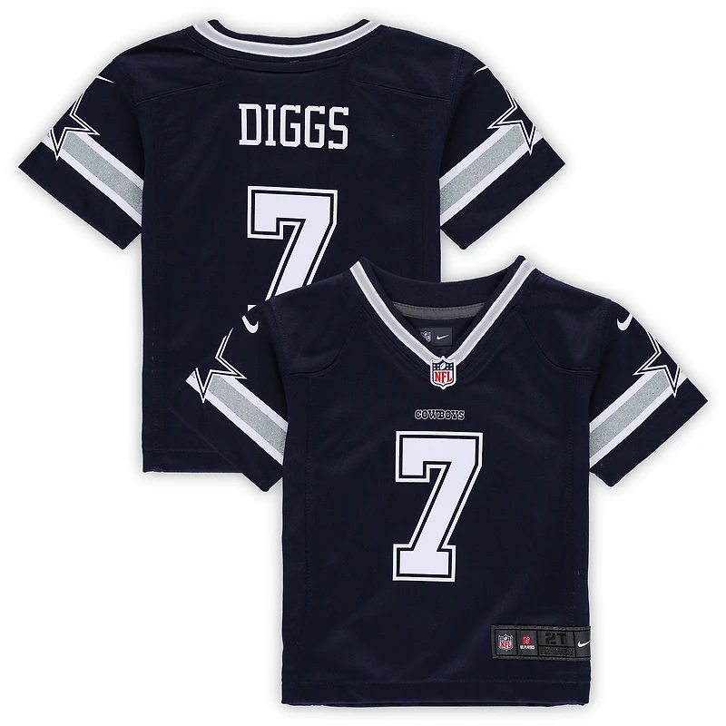 Maillot de match Nike Trevon Diggs des Dallas Cowboys pour tout-petit, bleu marine