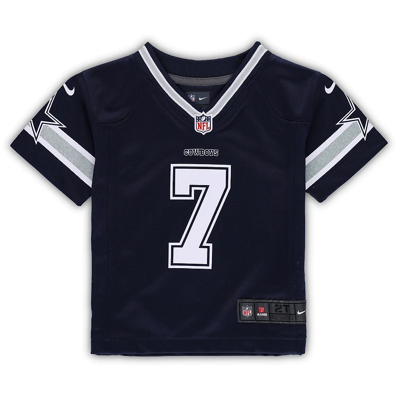 Maillot de match Nike Trevon Diggs des Dallas Cowboys pour tout-petit, bleu marine