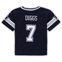 Maillot de match Nike Trevon Diggs bleu marine des Dallas Cowboys pour tout-petit