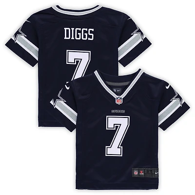 Maillot de match Nike Trevon Diggs des Dallas Cowboys pour tout-petit, bleu marine