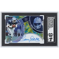 Carte autographiée par Tony Dorsett (Dallas Cowboys), collection Panini Spectra Neon Splatter Prizm Champion Signatures 2023, n° CS-TDO, n° 5/8, authentifiée SGC (9/10).