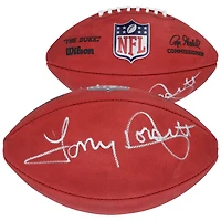 Ballon de football Duke en couleur autographié par Tony Dorsett des Dallas Cowboys