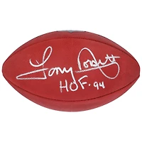 Ballon de football Duke en couleur autographié par Tony Dorsett des Cowboys de Dallas avec inscription « HOF 94 »
