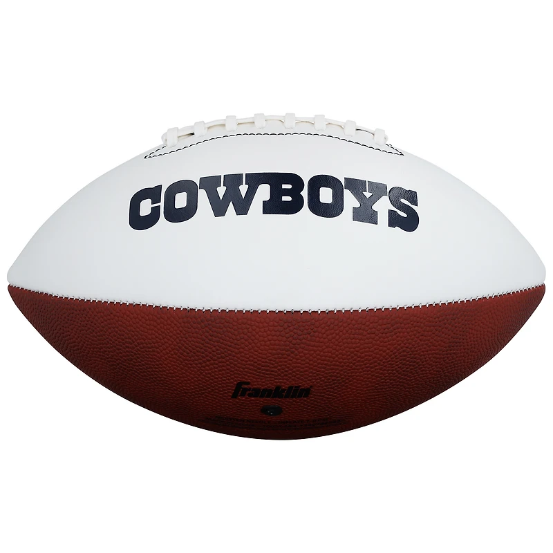 Tony Dorsett Dallas Cowboys Autographed Franklin White Panel Football