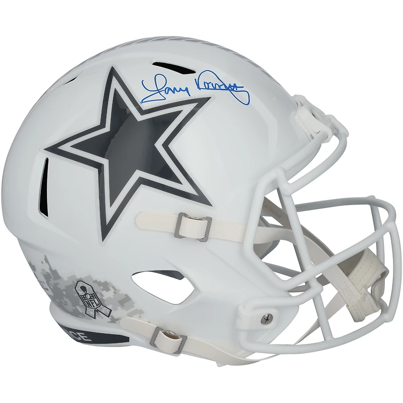 Réplique du casque Riddell 2024 Salute To Service Speed ​​autographié par Tony Dorsett des Dallas Cowboys