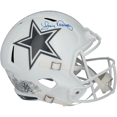 Réplique du casque Riddell 2024 Salute To Service Speed ​​autographié par Tony Dorsett des Dallas Cowboys