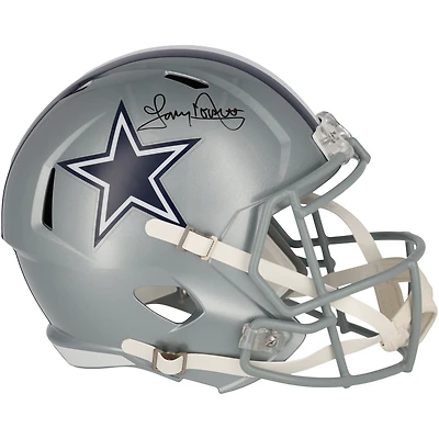 Casque réplique autographié Riddell Speed ​​des Dallas Cowboys par Tony Dorsett