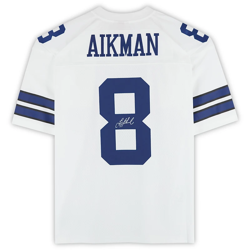Maillot blanc dédicacé Mitchell & Ness Legacy 1992 des Cowboys de Dallas par Troy Aikman