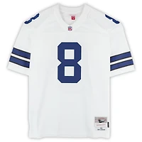 Maillot blanc dédicacé Mitchell & Ness Legacy 1992 des Cowboys de Dallas par Troy Aikman