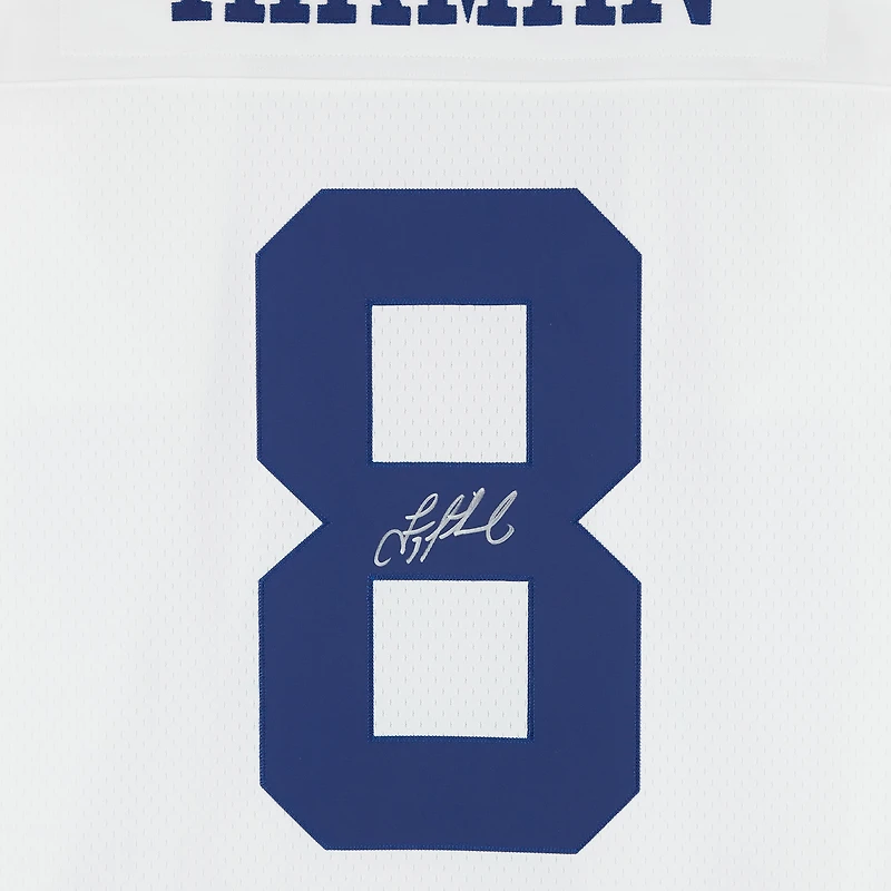 Maillot blanc dédicacé Mitchell & Ness Legacy 1992 des Cowboys de Dallas par Troy Aikman