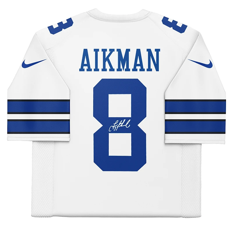 Maillot blanc dédicacé Mitchell & Ness Legacy 1992 des Cowboys de Dallas par Troy Aikman