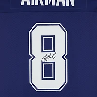 Maillot Mitchell & Ness Navy Legacy 1995 autographié par Troy Aikman des Cowboys de Dallas