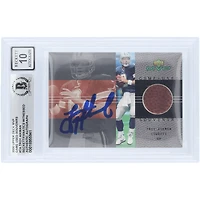 Troy Aikman Dallas Cowboys Autographed 2000 Upper Deck MVP Game Used Souvenirs Football Relic #TA Beckett Fanatics Witnessed Authenticated 10 Card