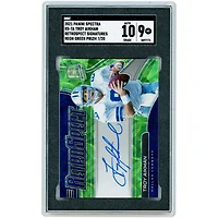 Troy Aikman Dallas Cowboys Autographed 2021 Panini Spectra Neon Green Prizm #RS-TA #7/20 SGC Authenticated 9/10 Card