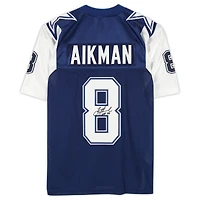Troy Aikman Dallas Cowboys Autographed Blue Alternate Mitchell & Ness Authentic Jersey with "HOF 06" Inscription
