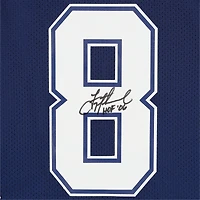 Troy Aikman Dallas Cowboys Autographed Blue Alternate Mitchell & Ness Authentic Jersey with "HOF 06" Inscription