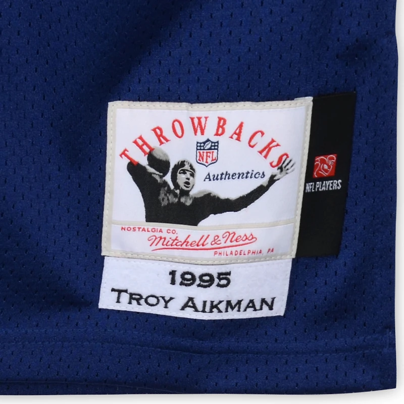 Troy Aikman Dallas Cowboys Autographed Blue Alternate Mitchell & Ness Authentic Jersey with "HOF 06" Inscription