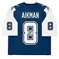 Troy Aikman Dallas Cowboys Autographed Blue Alternate Mitchell & Ness Authentic Jersey