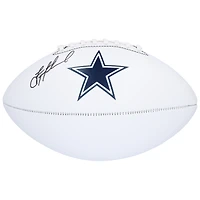 Ballon de football Franklin White Panel autographié par Troy Aikman des Cowboys de Dallas