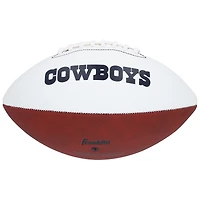 Troy Aikman Dallas Cowboys Autographed Franklin White Panel Football with "HOF 06" Inscription