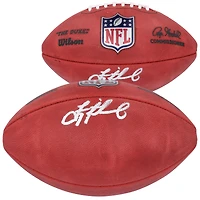 Troy Aikman Dallas Cowboys Ballon de football Duke en couleur autographié