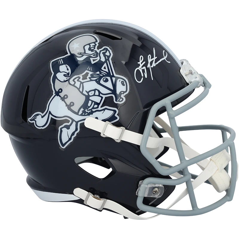 Casque réplique autographié Riddell Cowboy Joe Speed ​​des Dallas Cowboys par Troy Aikman