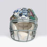 Casque Riddell Speed ​​Authentic autographié par Troy Aikman (Dallas Cowboys) avec inscription « HOF 06 » - Illustration de Charles Fazzino - WN55916225