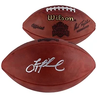 Ballon de football professionnel Duke dédicacé par Troy Aikman des Dallas Cowboys pour le Super Bowl XXVII