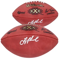Troy Aikman, joueur de football américain autographié par les Cowboys de Dallas lors du Super Bowl XXX