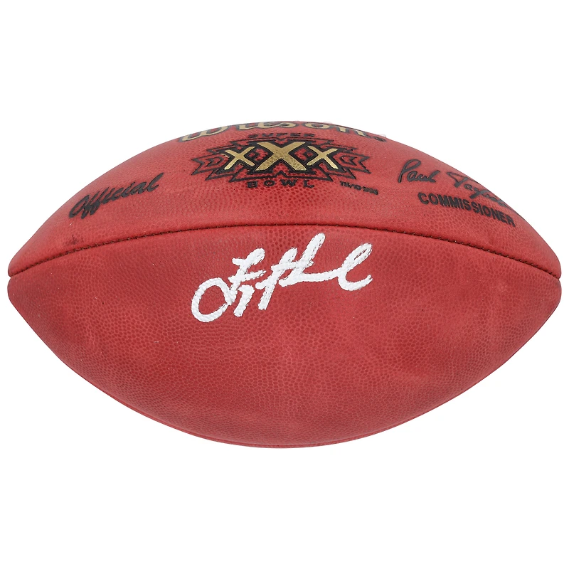 Troy Aikman, joueur de football américain autographié par les Cowboys de Dallas lors du Super Bowl XXX